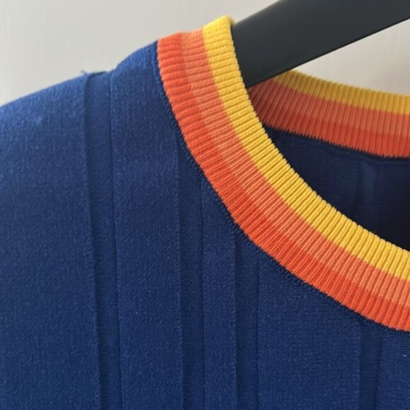 🎀SOLID + STRIPED June top XL knit crop top - Picture 6 of 8